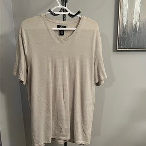 Calvin Klein Light Beige V-Neck Tee